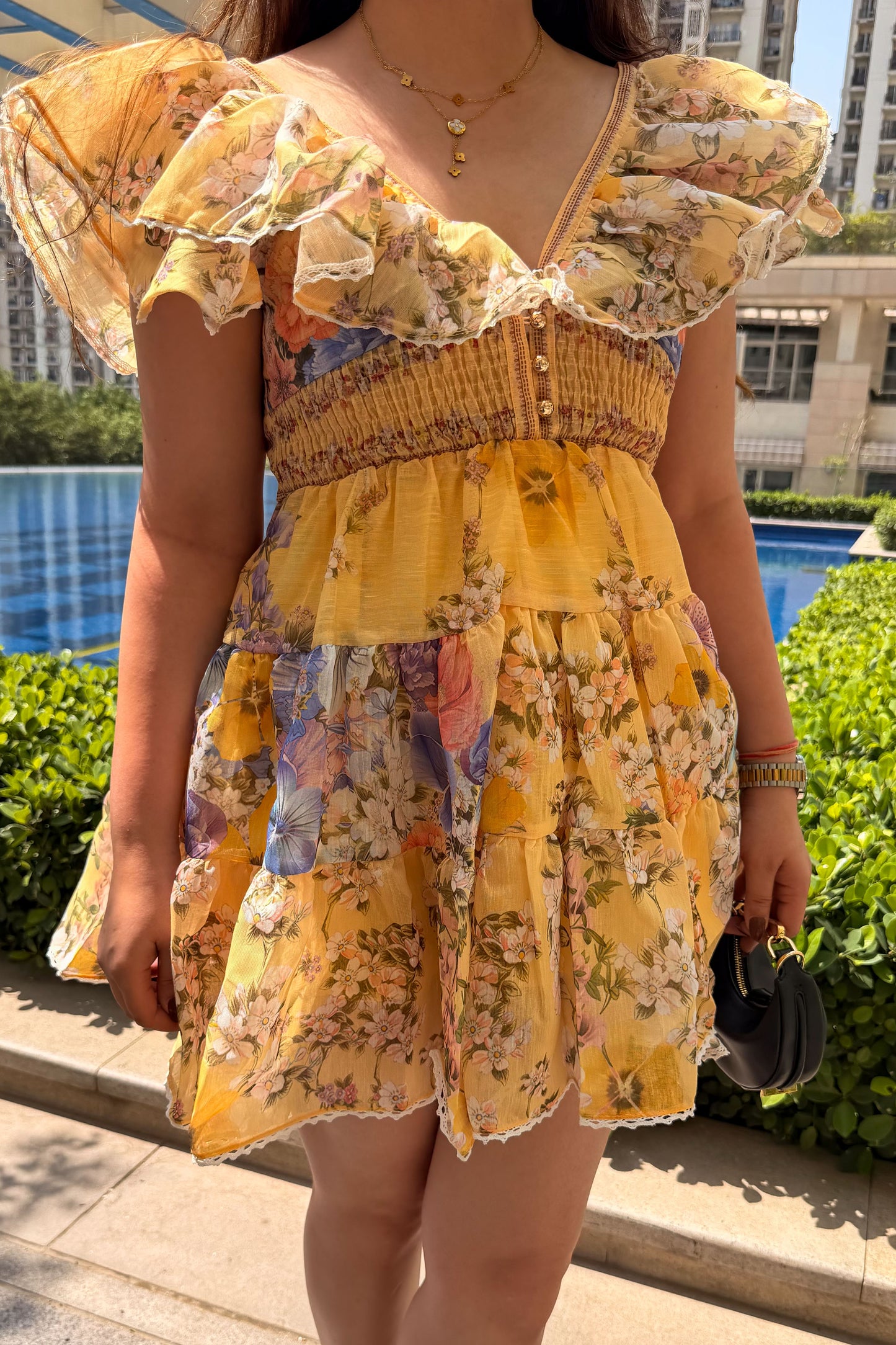 Candice Floral Short Dress