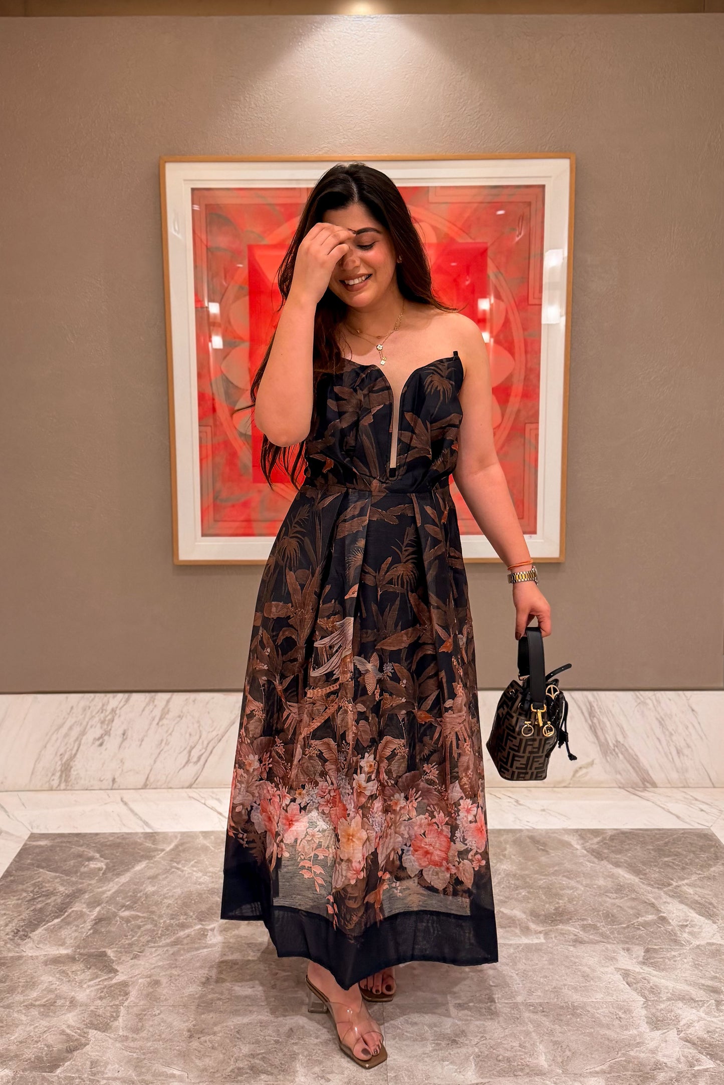 Noir Garden Statement Dress