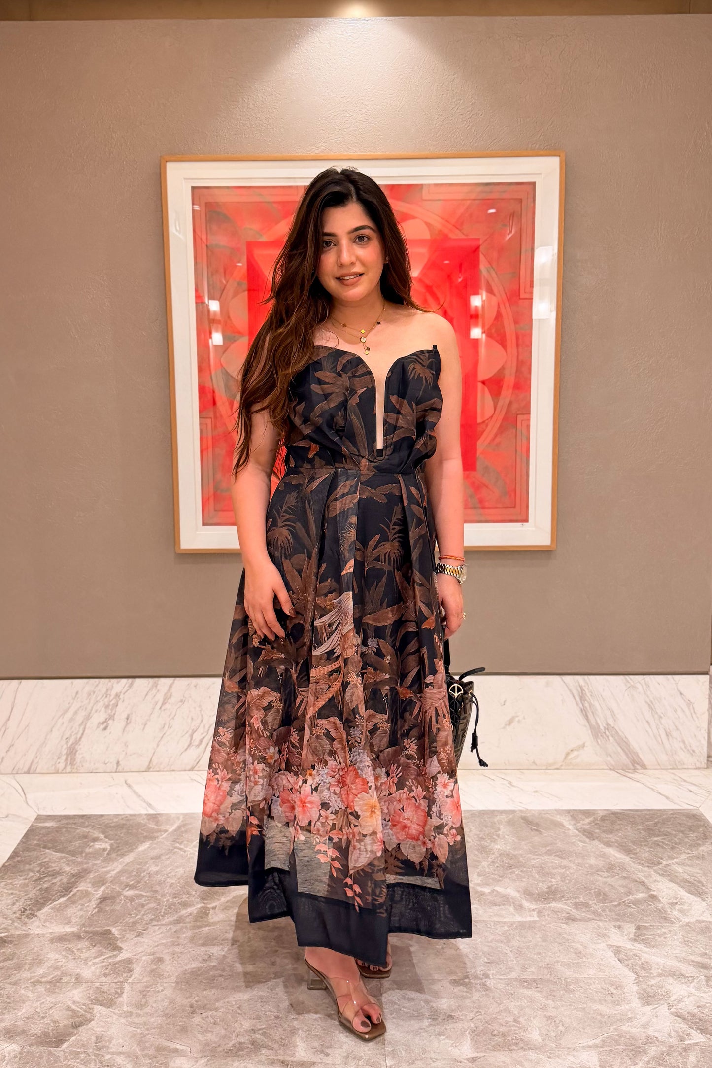 Noir Garden Statement Dress