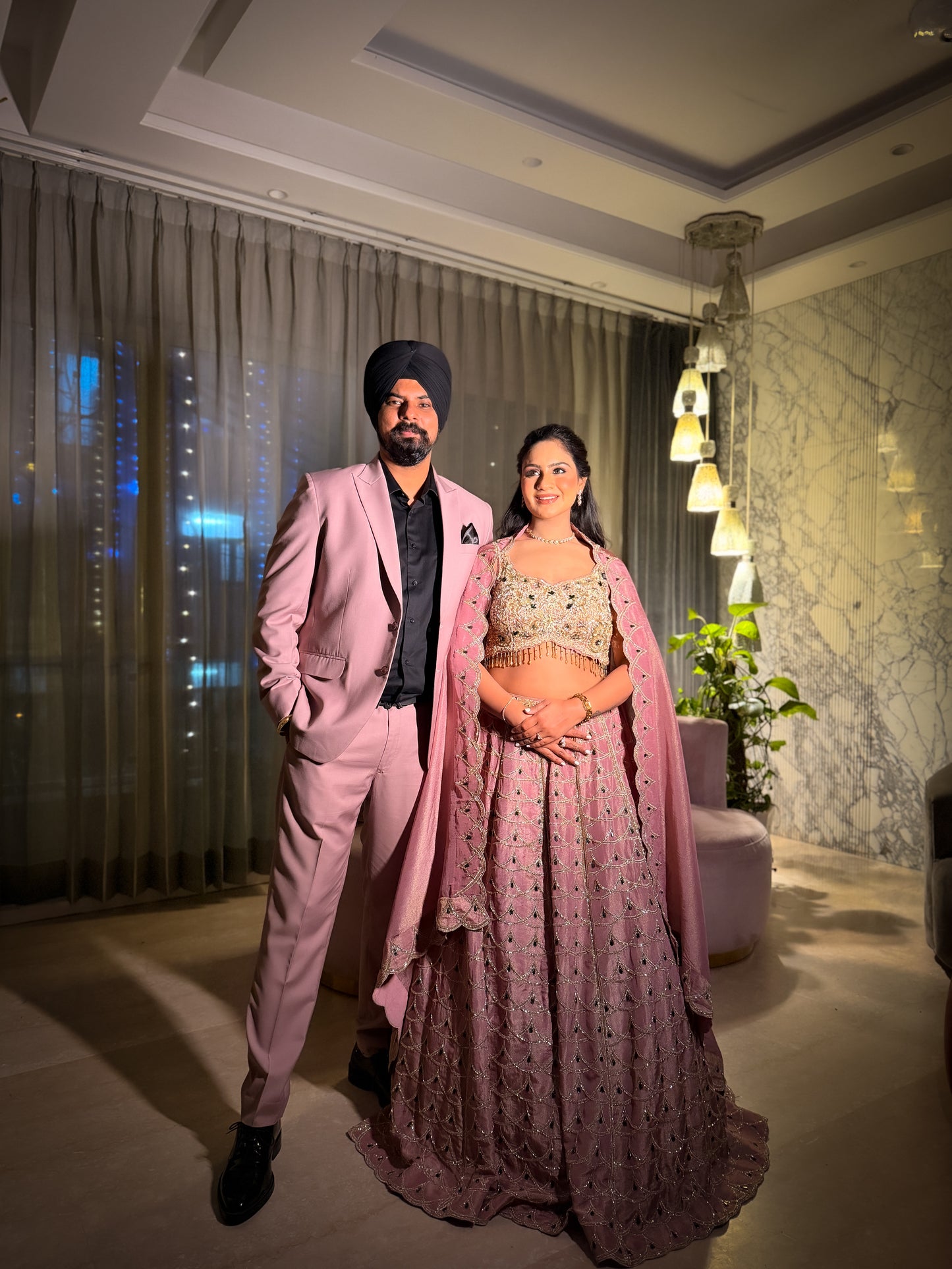 Ahilya Pink Hand Embroidered Lehenga