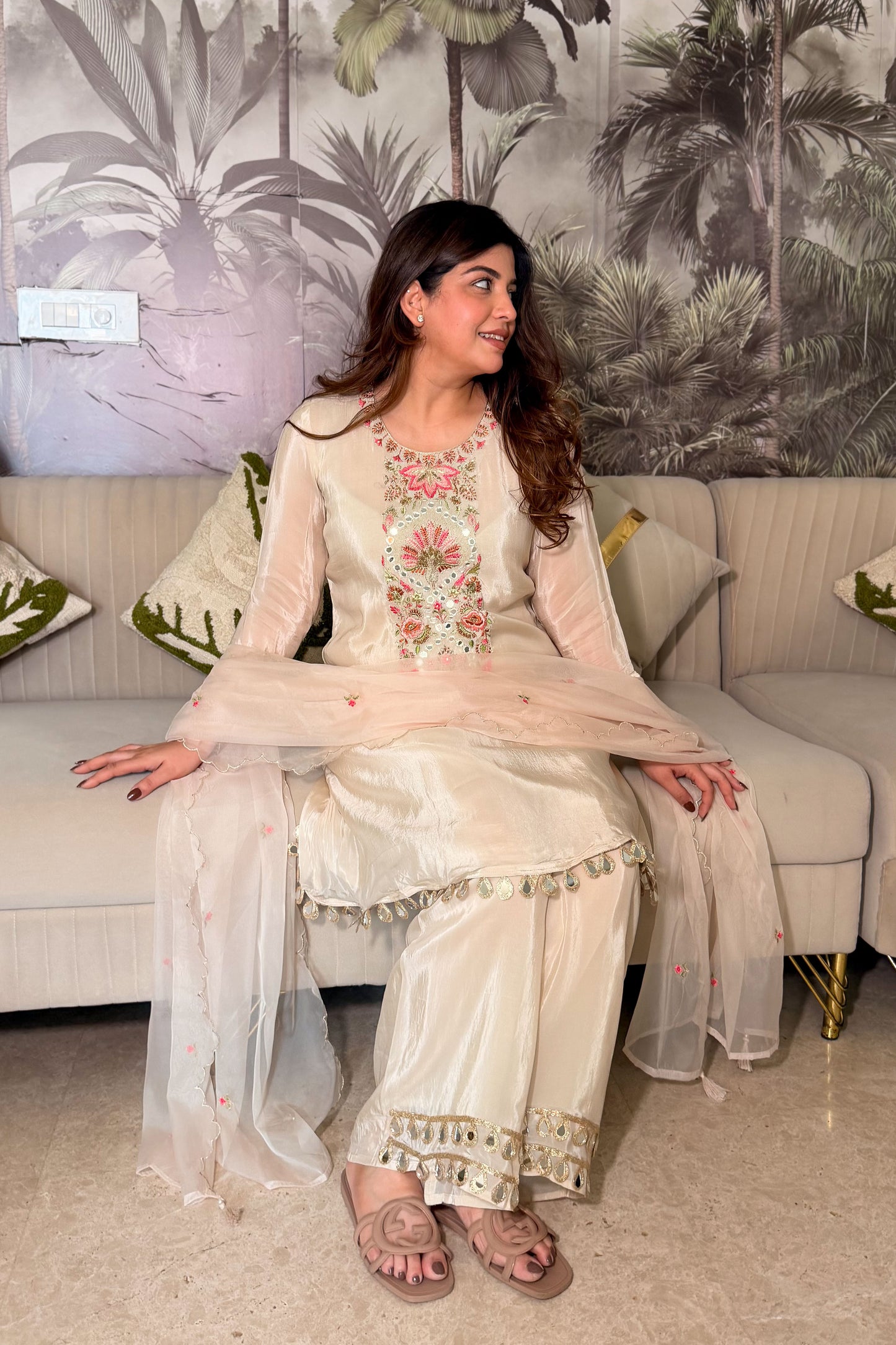 Yamika Embroidered Suit Set