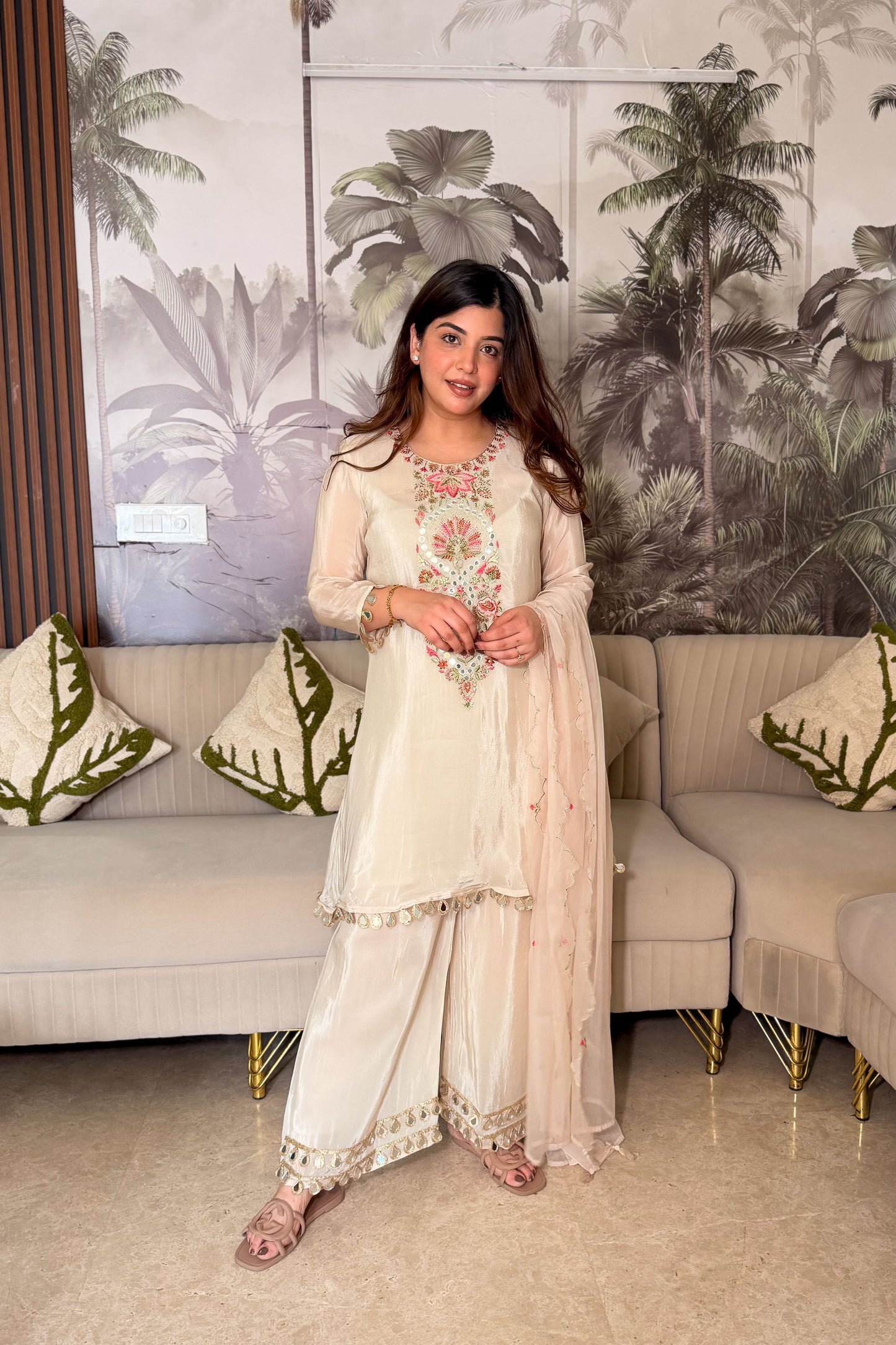 Yamika Embroidered Suit Set