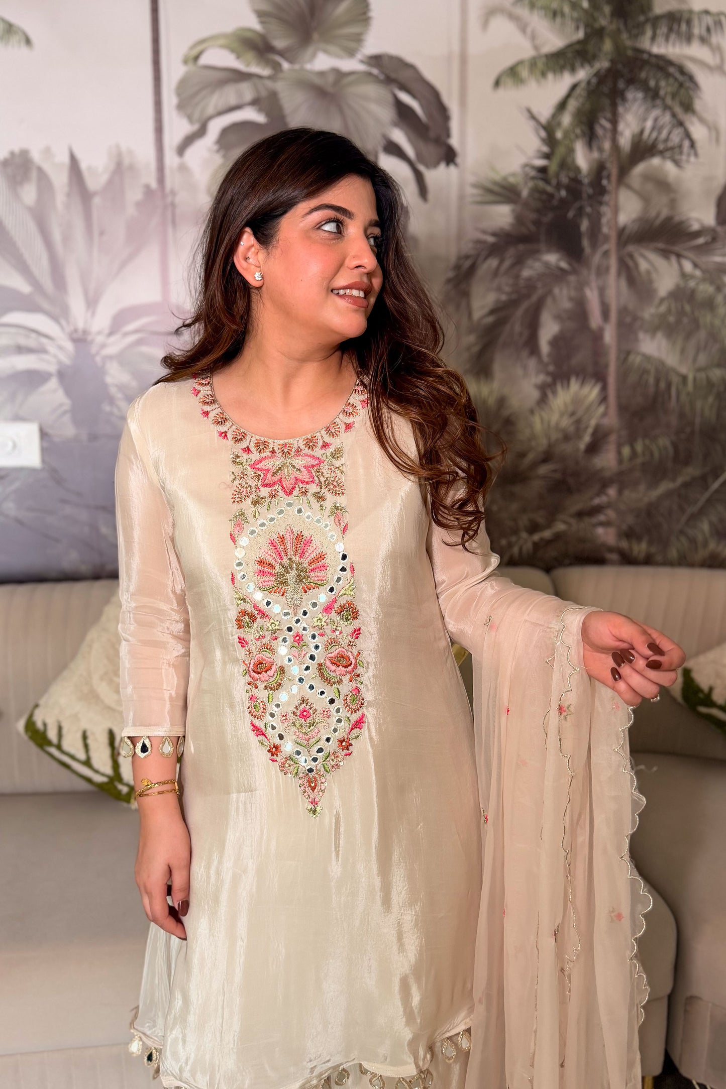 Yamika Embroidered Suit Set