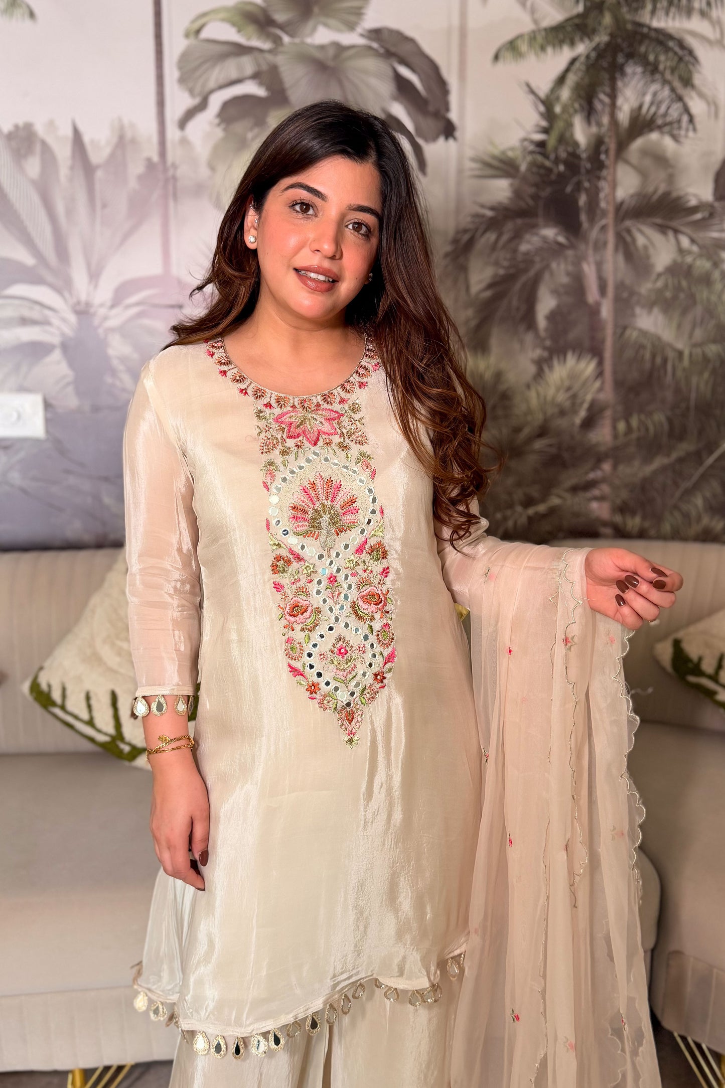 Yamika Embroidered Suit Set