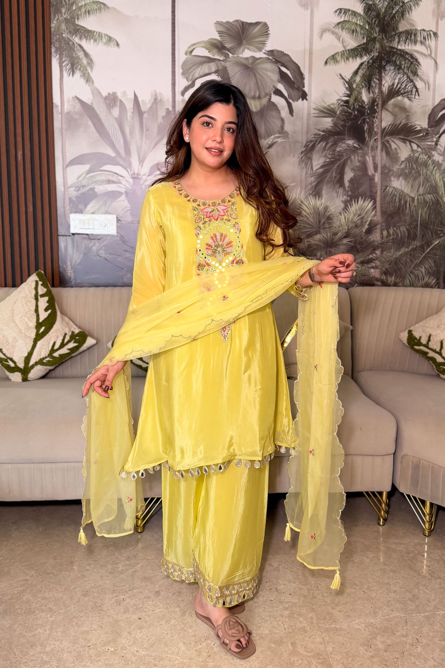 Yamika Embroidered Suit Set