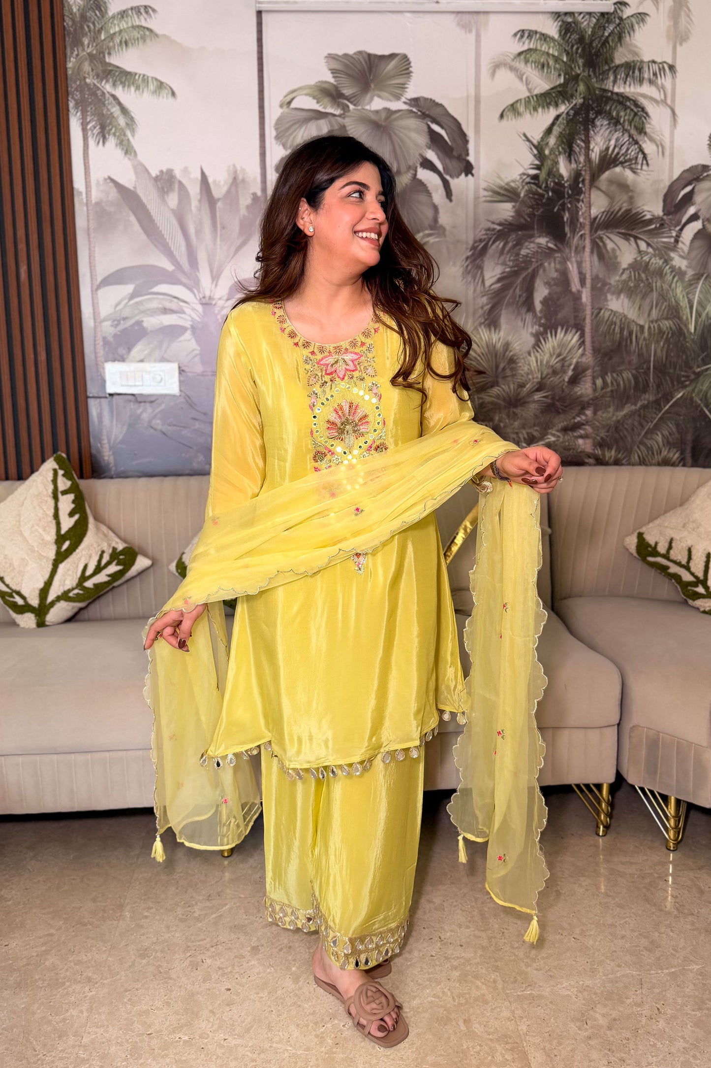 Yamika Embroidered Suit Set