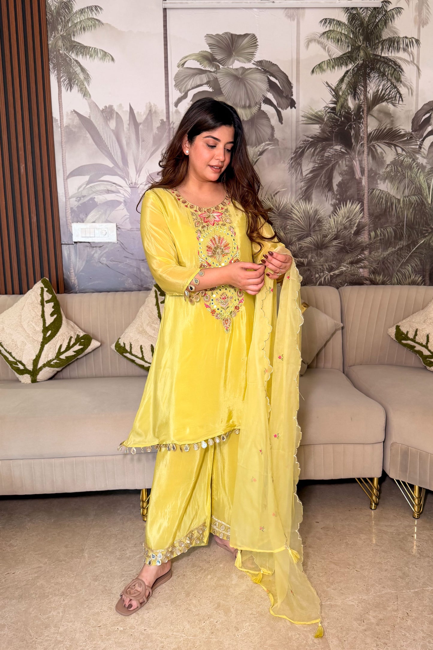 Yamika Embroidered Suit Set