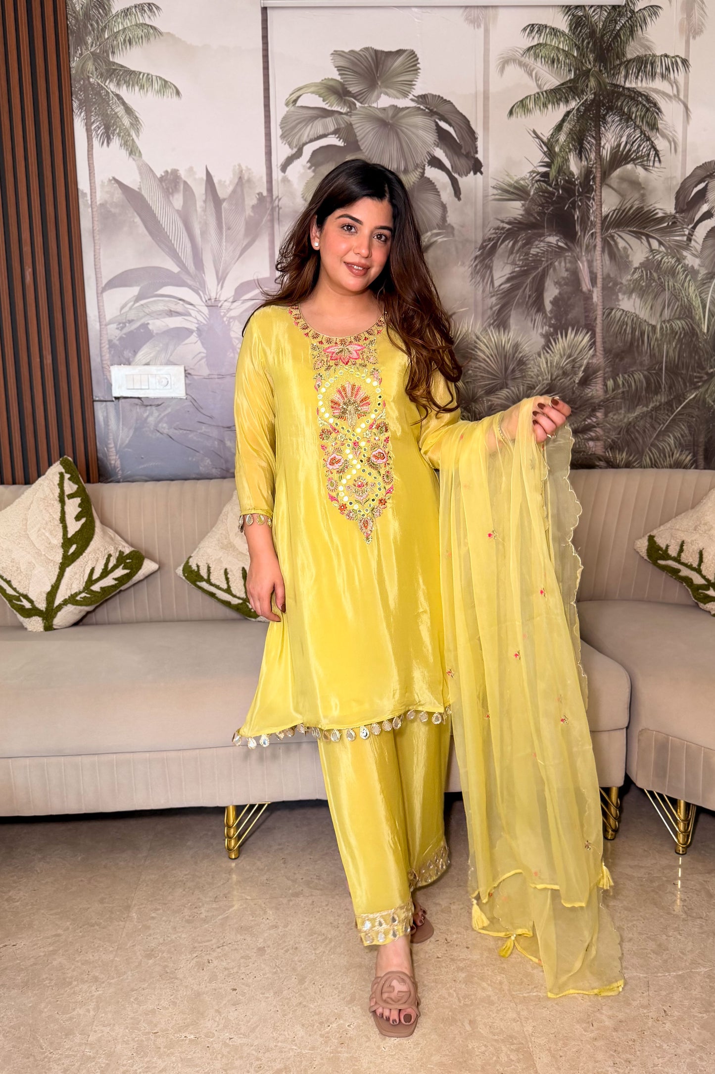 Yamika Embroidered Suit Set