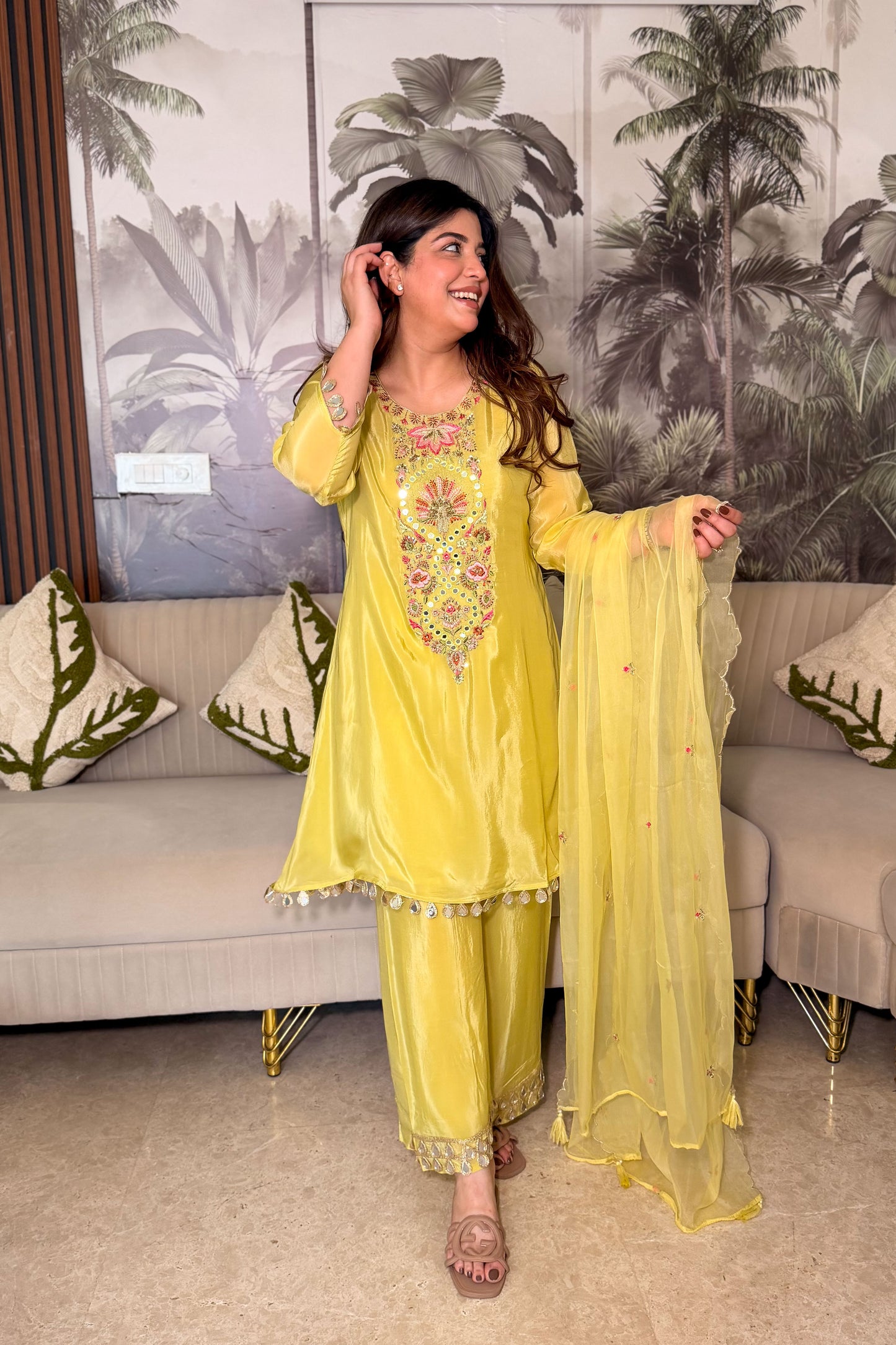 Yamika Embroidered Suit Set