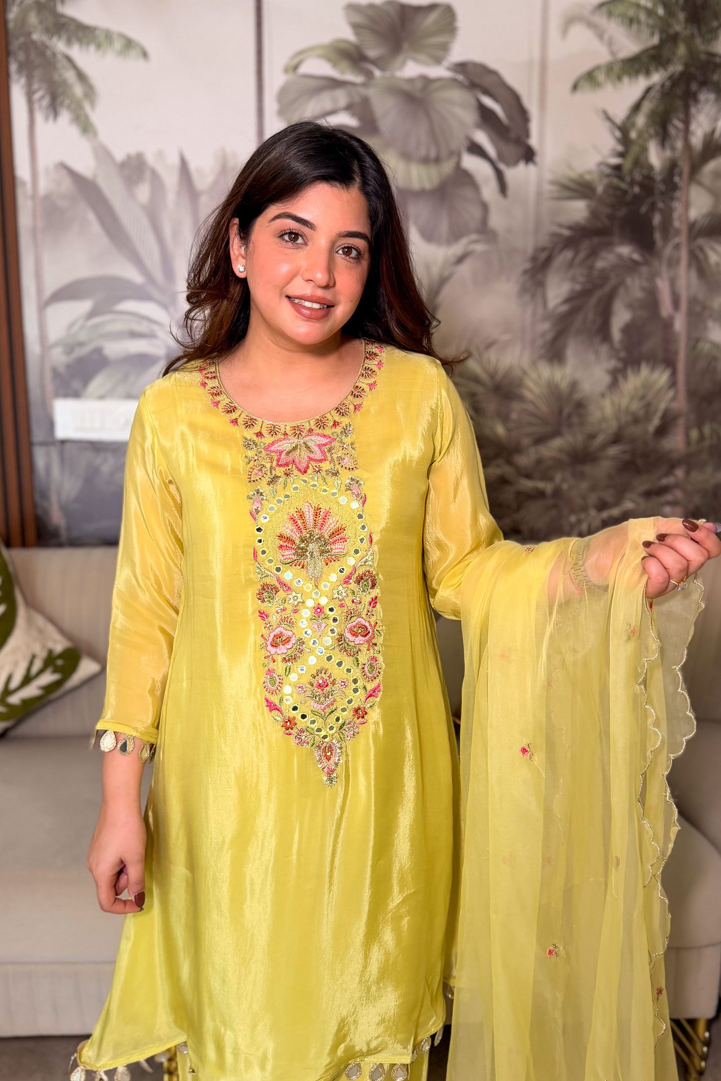 Yamika Embroidered Suit Set