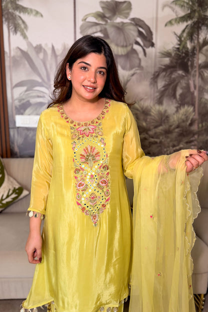 Yamika Embroidered Suit Set