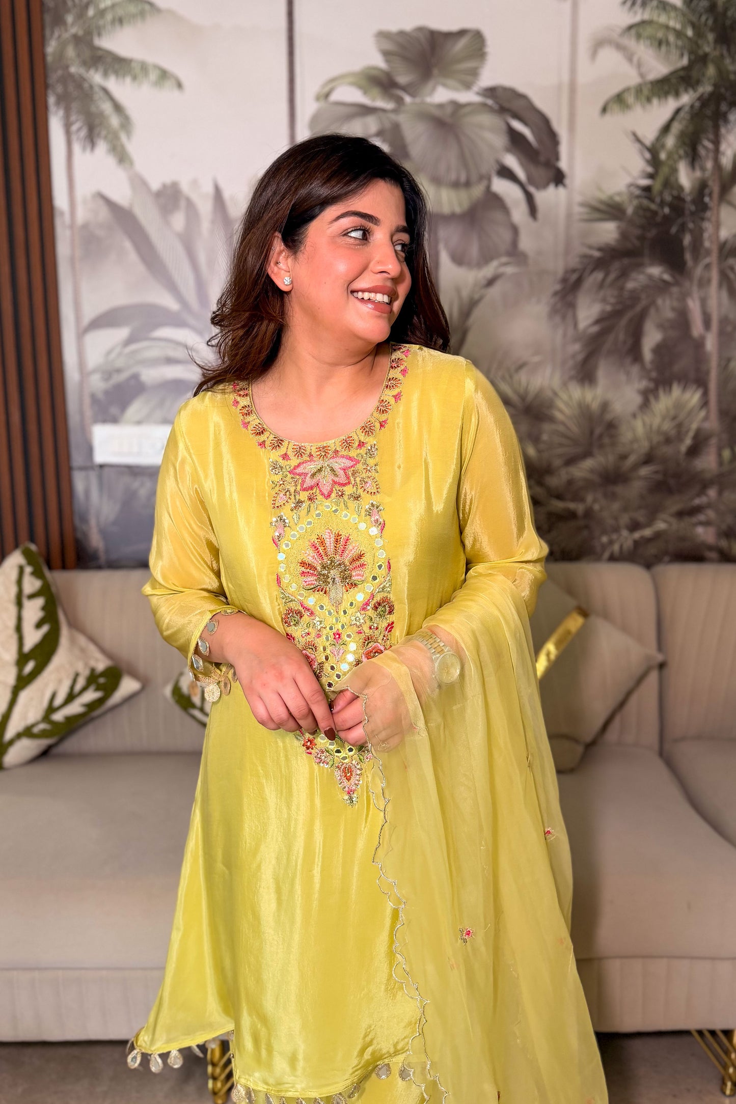 Yamika Embroidered Suit Set