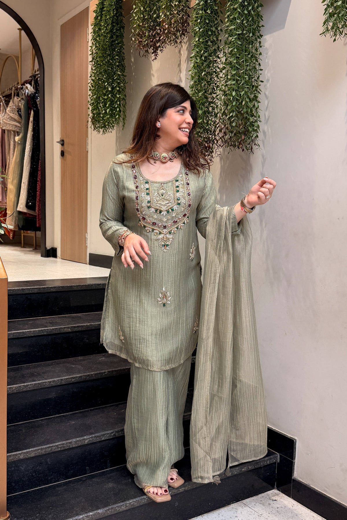 Rupika Hand Embroidered Suit Set