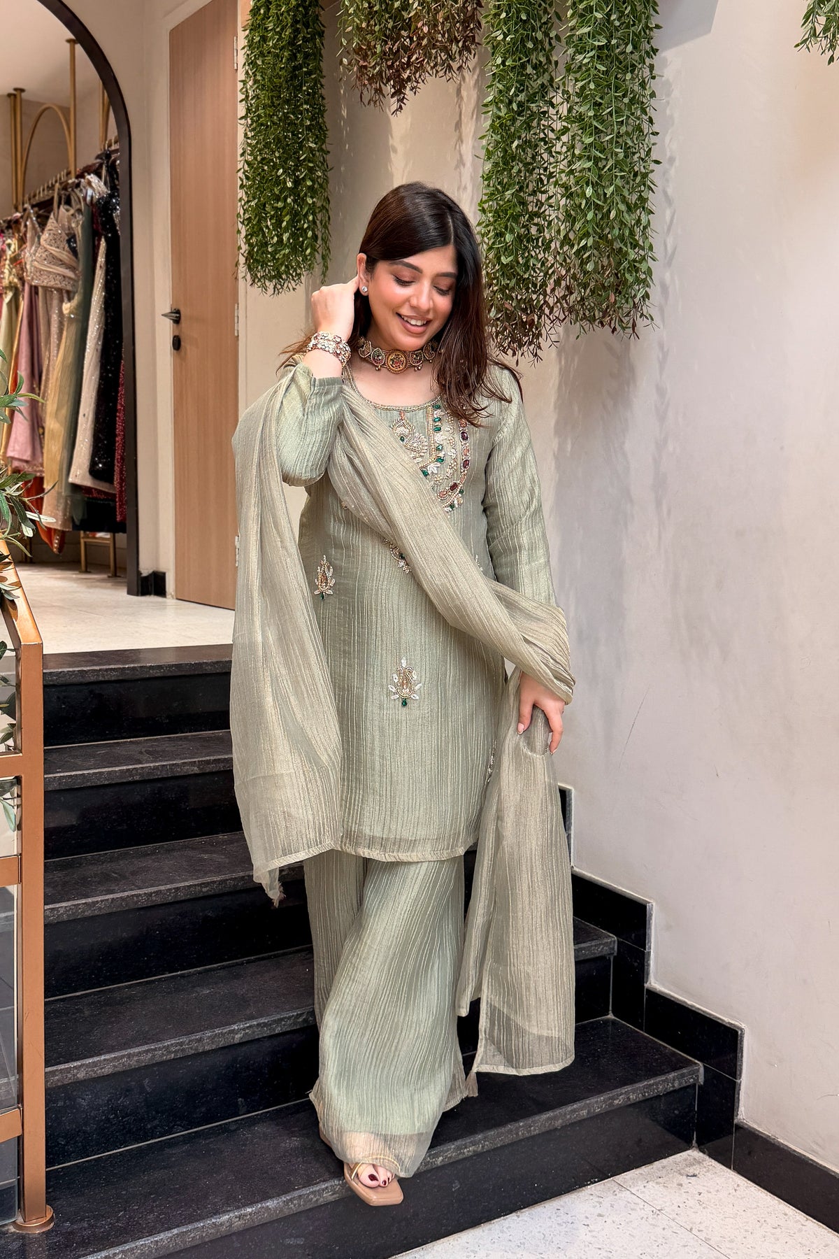 Rupika Hand Embroidered Suit Set
