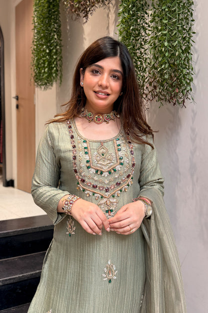Rupika Hand Embroidered Suit Set