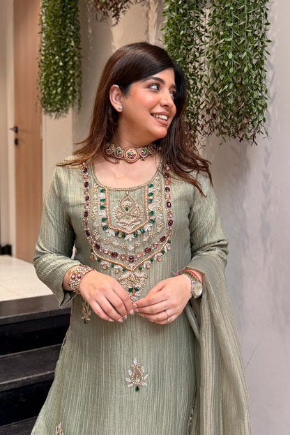 Rupika Hand Embroidered Suit Set