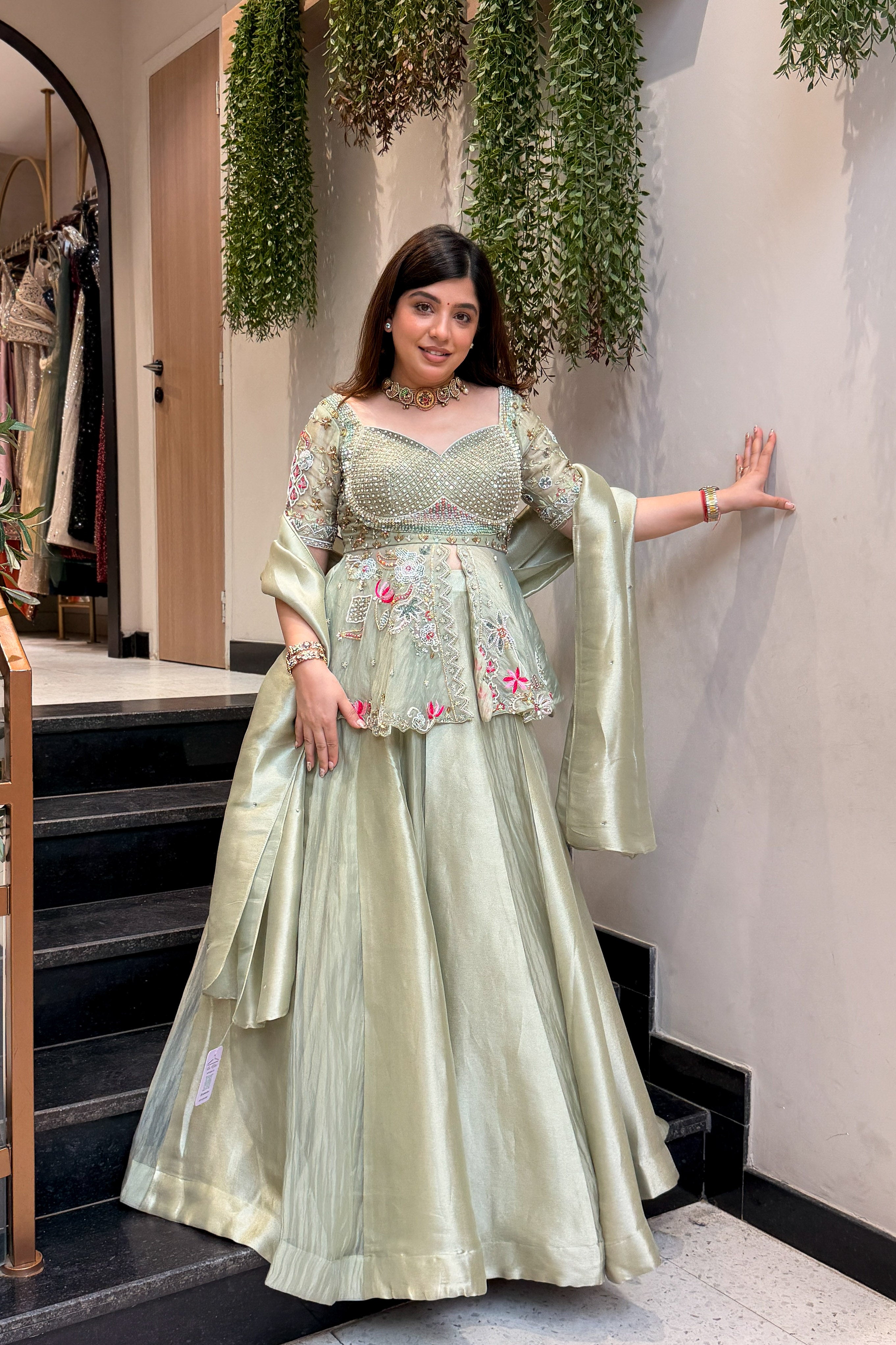 Samvya Hand Embroidered Lehenga