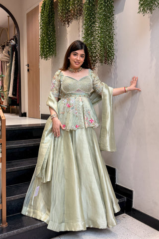 Samvya Hand Embroidered Lehenga