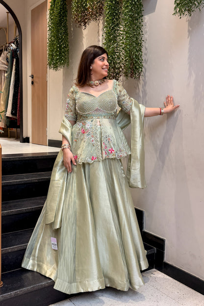 Samvya Hand Embroidered Lehenga