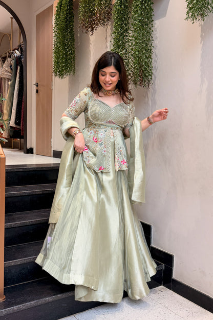 Samvya Hand Embroidered Lehenga