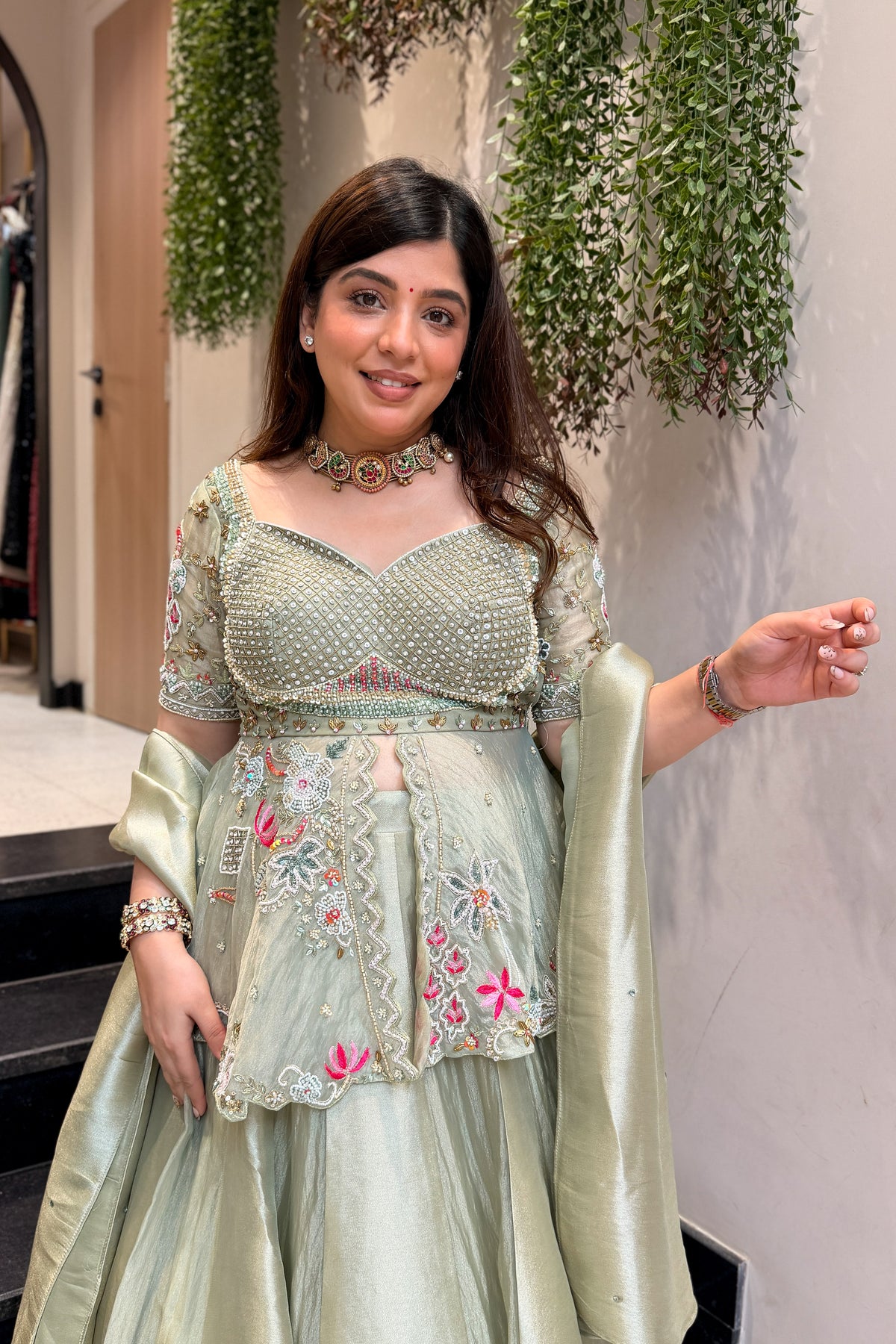 Samvya Hand Embroidered Lehenga