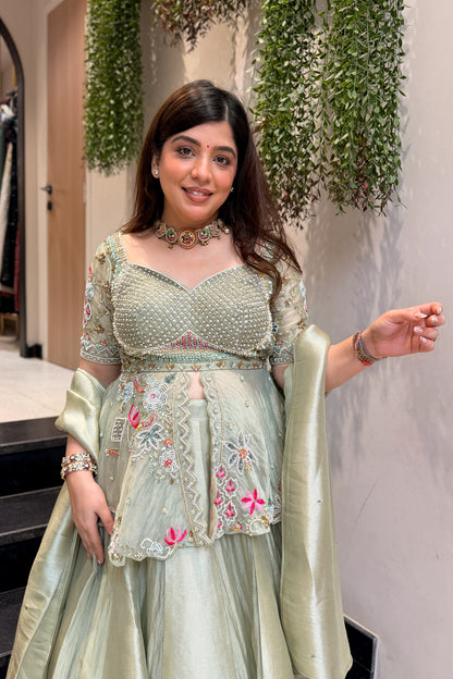 Samvya Hand Embroidered Lehenga