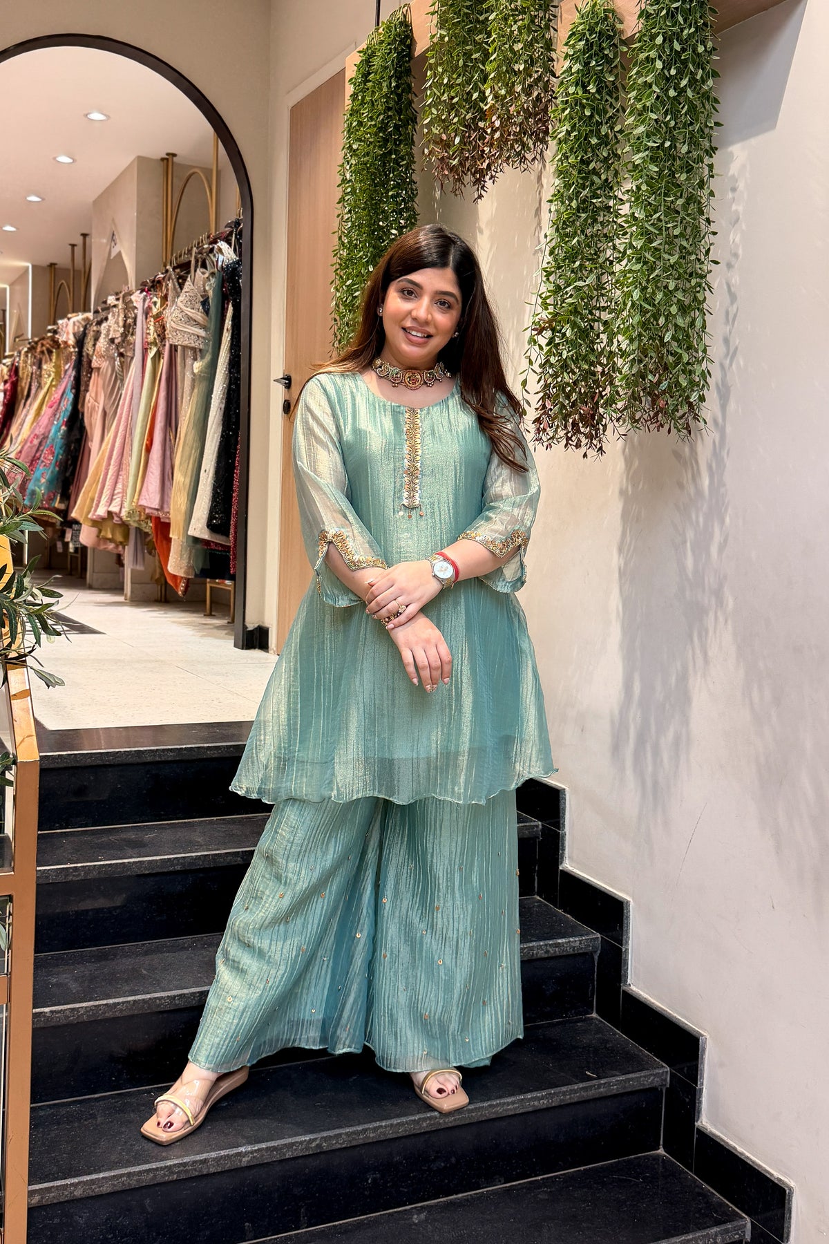 Nivi Embroidered Co ord Set