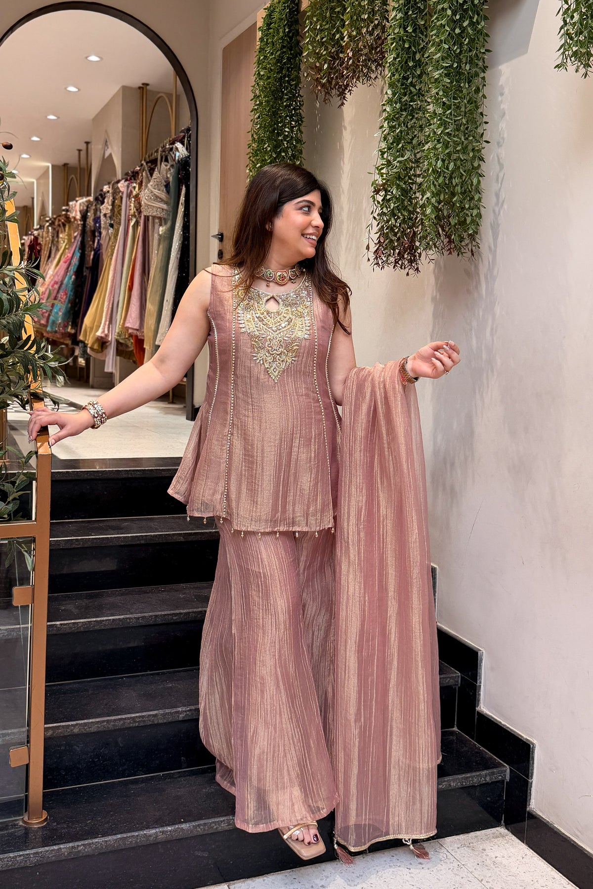 Varah Embroidered Garara Suit Set