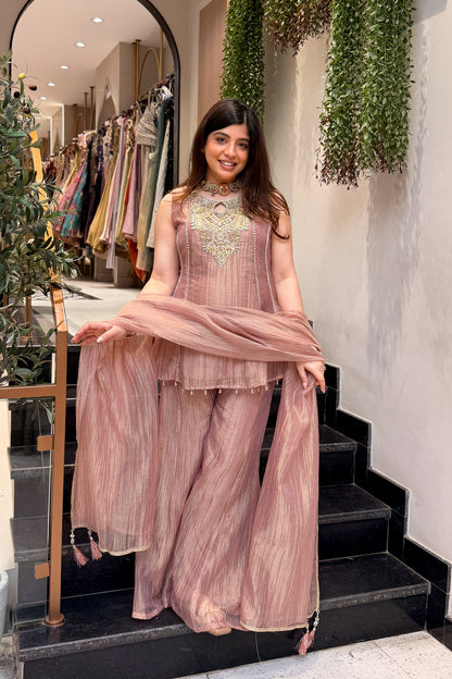 Varah Embroidered Garara Suit Set