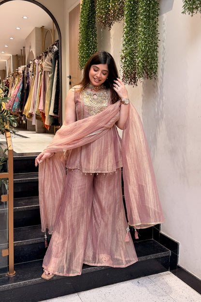 Varah Embroidered Garara Suit Set