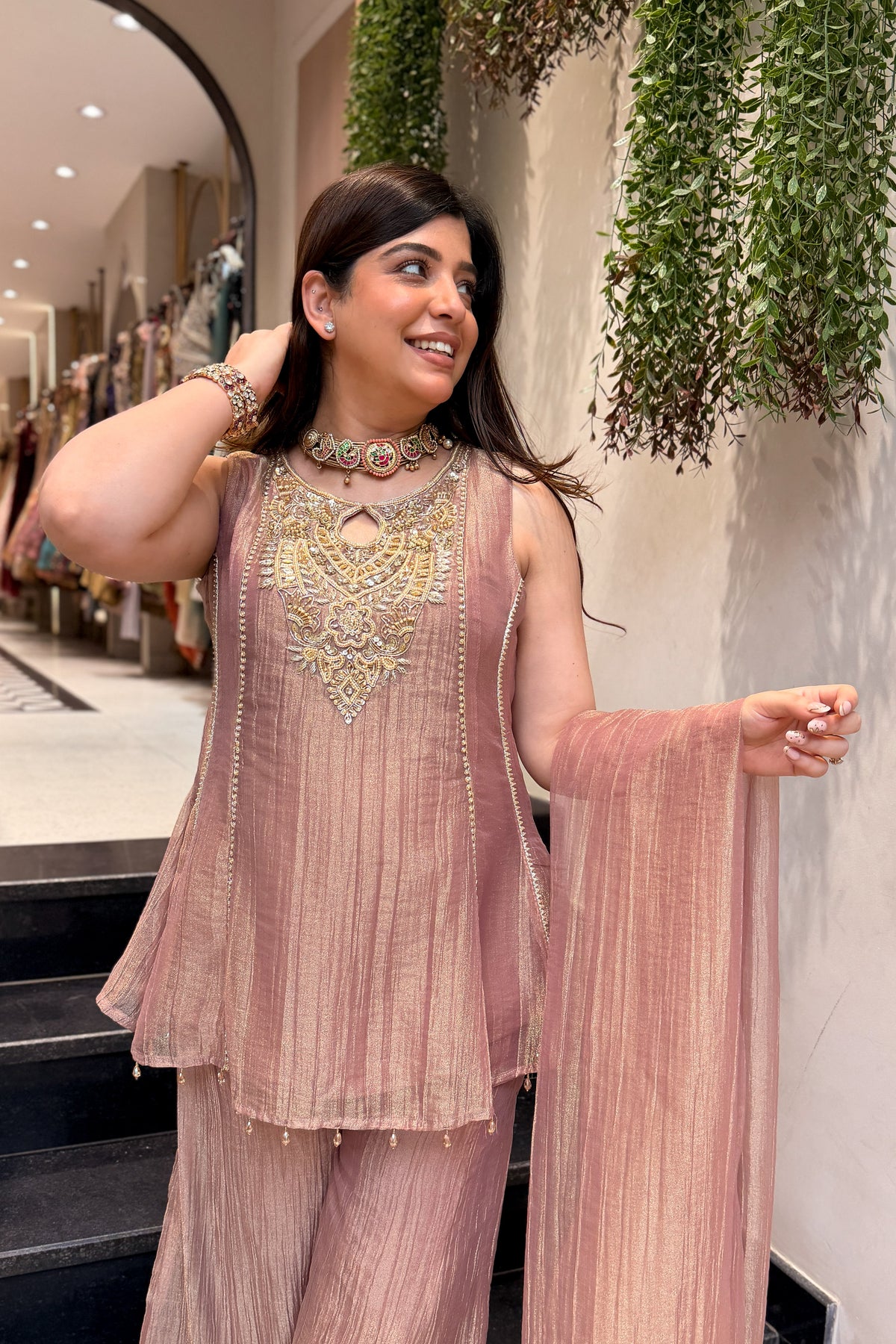 Varah Embroidered Garara Suit Set