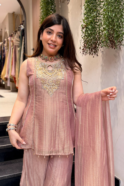 Varah Embroidered Garara Suit Set