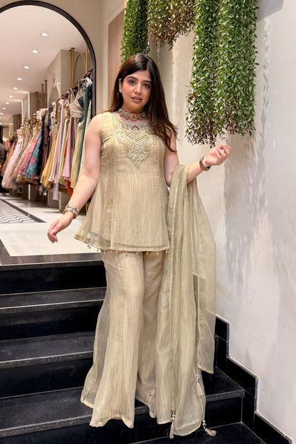Varah Embroidered Garara Suit Set