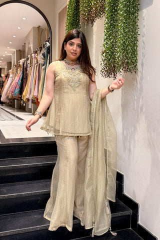 Varah Embroidered Garara Suit Set