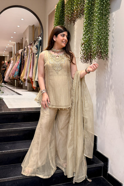 Varah Embroidered Garara Suit Set