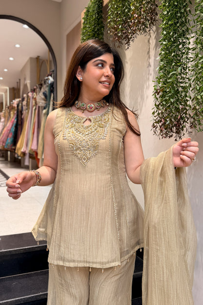 Varah Embroidered Garara Suit Set