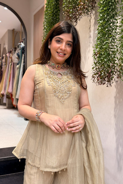 Varah Embroidered Garara Suit Set