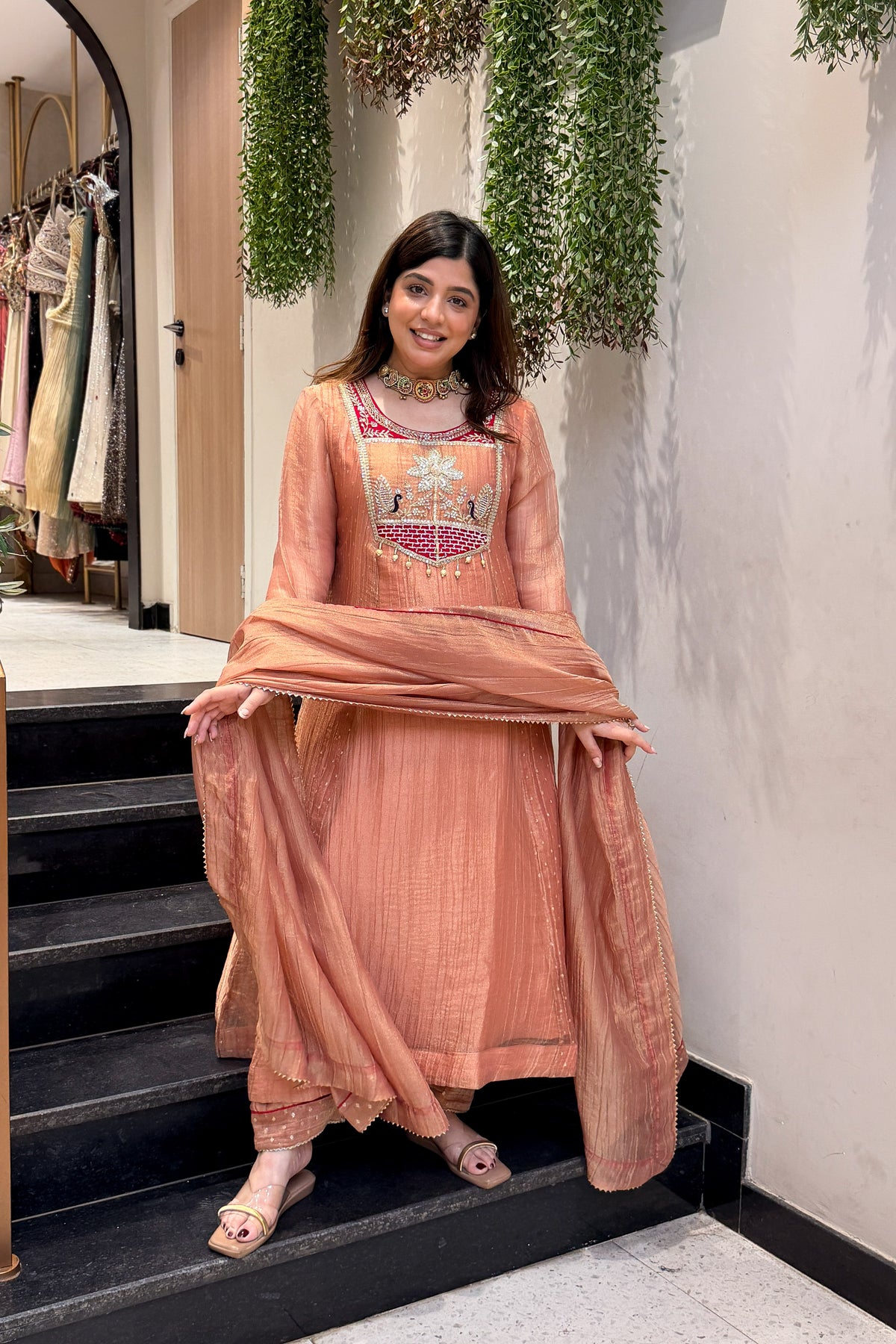 Kaveri Hand Embroidered Suit Set