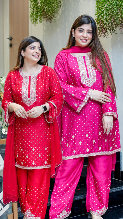 Ruhani Hand Embroidered Suit Set