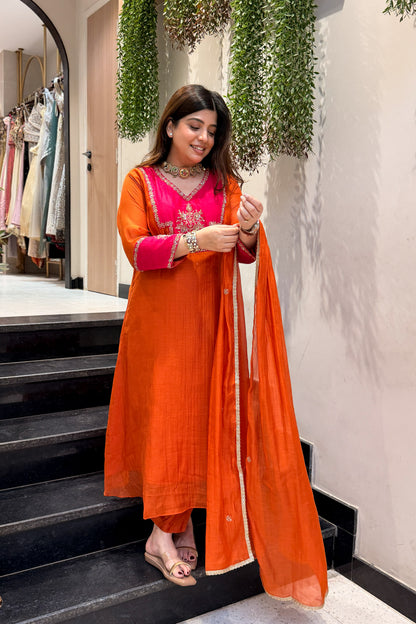 Priyal Hand Embroidered Suit Set