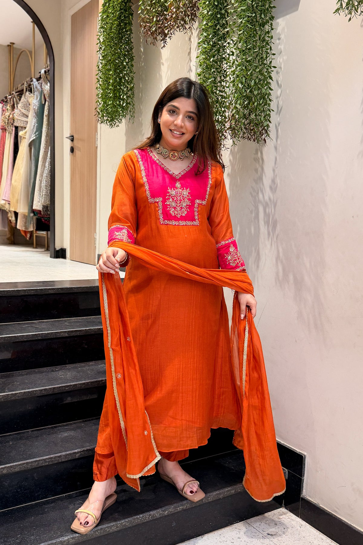 Priyal Hand Embroidered Suit Set