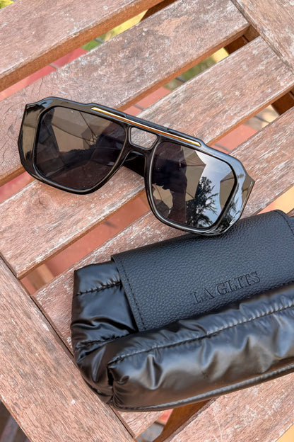 Square Double Bridge Sunglasses