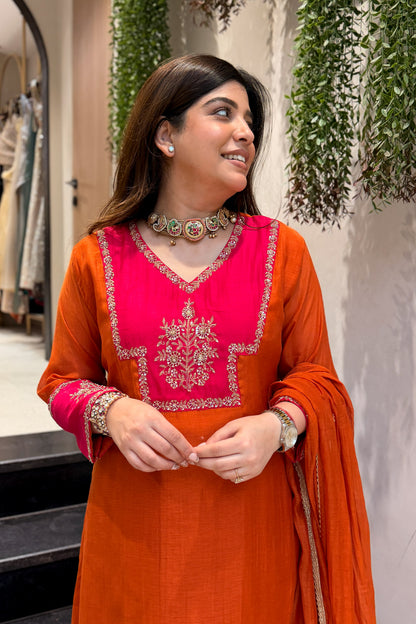 Priyal Hand Embroidered Suit Set