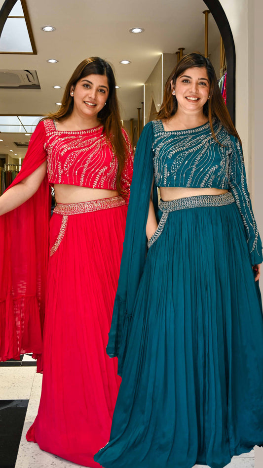 Paheli Embroidered Three Piece Set