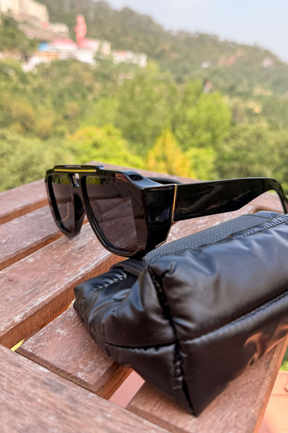 Square Double Bridge Sunglasses