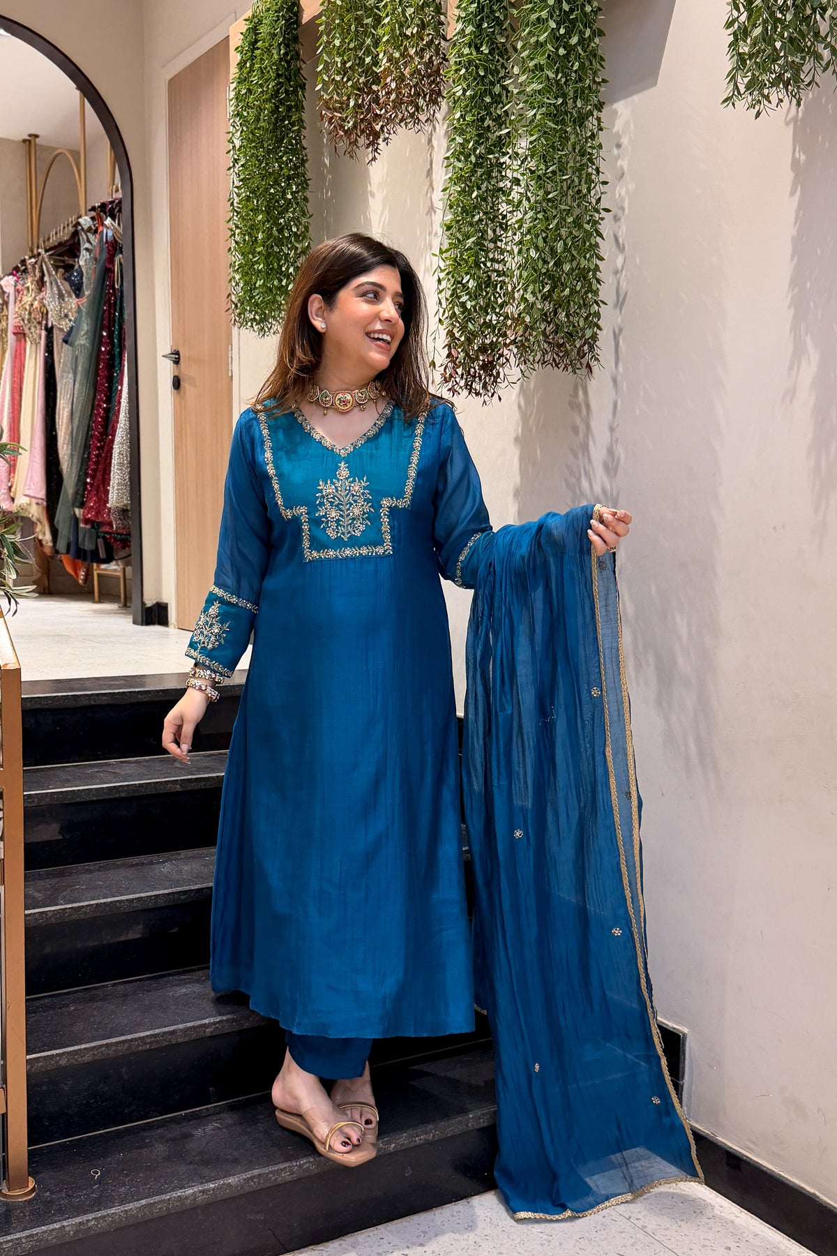 Priyal Hand Embroidered Suit Set