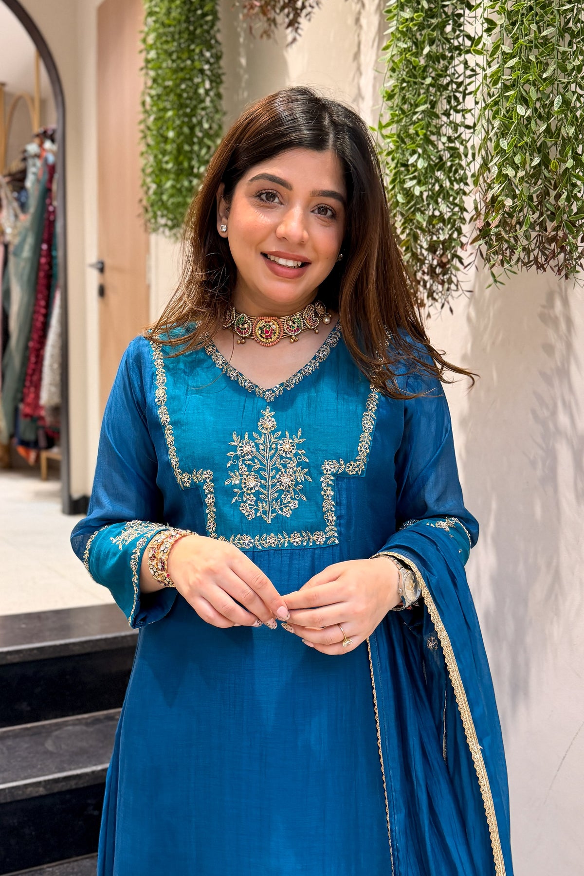 Priyal Hand Embroidered Suit Set