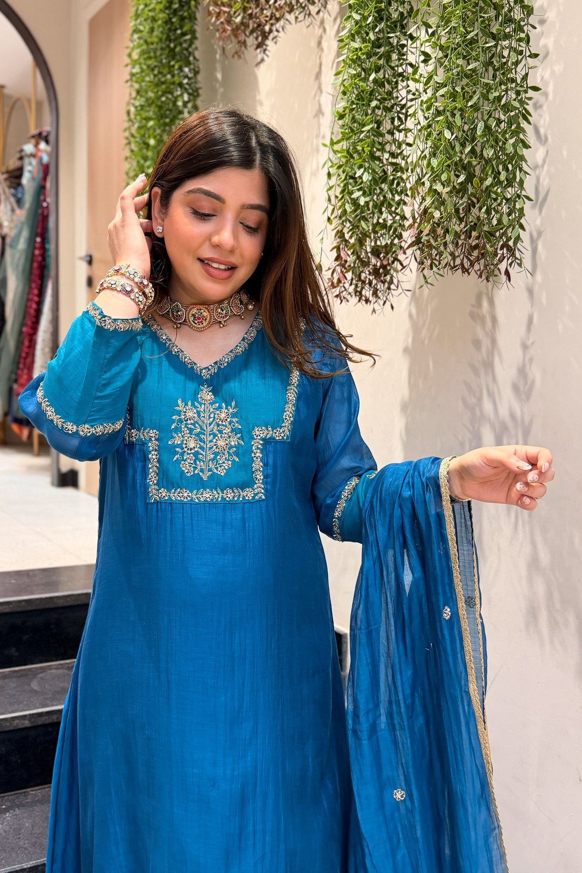 Priyal Hand Embroidered Suit Set