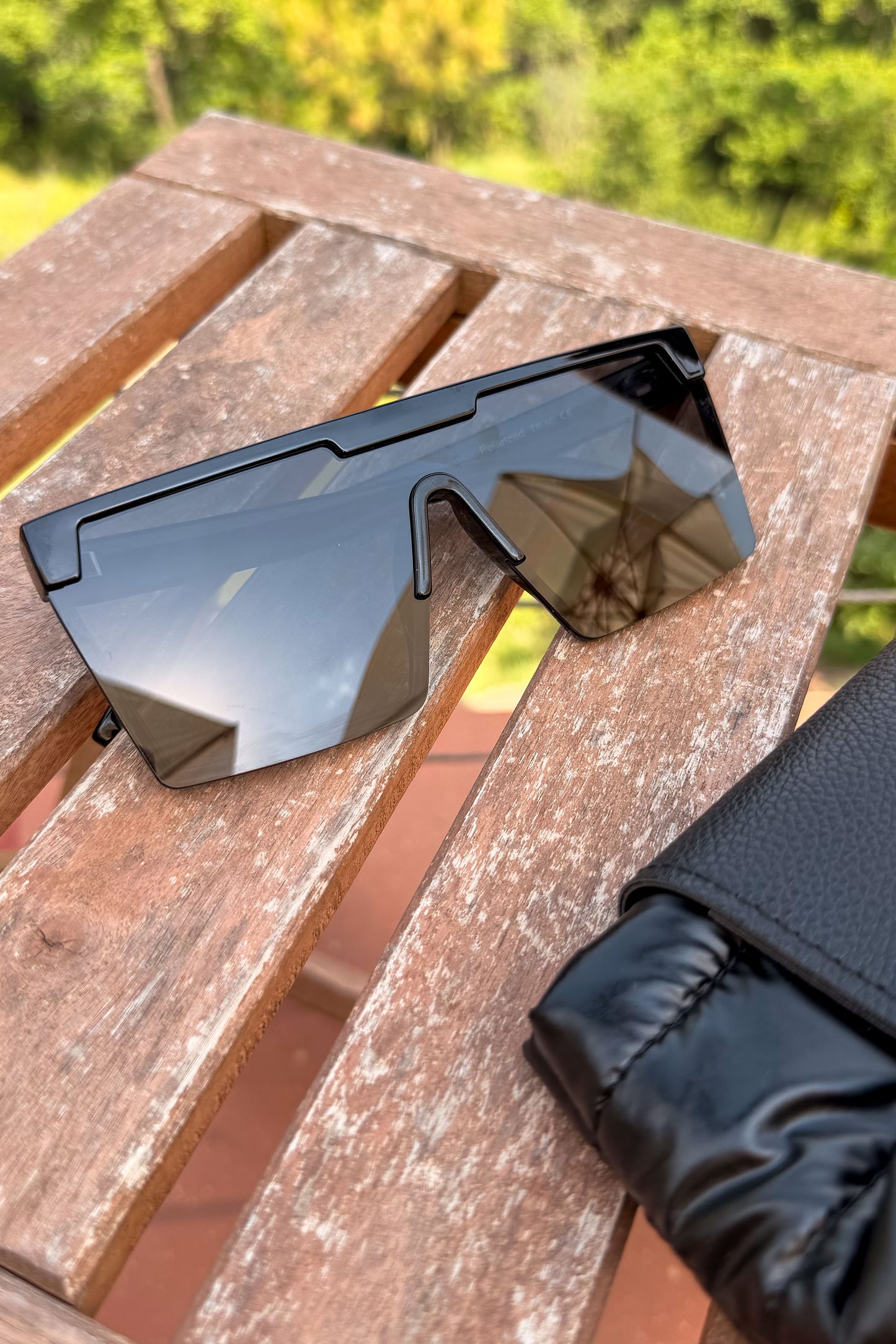 Black Retro Frame Sunglasses