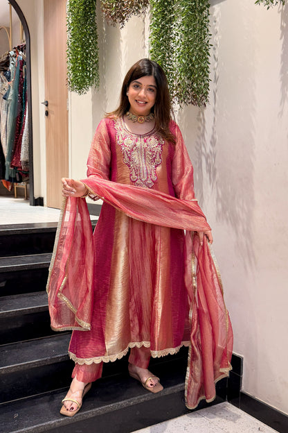 Rimi Embroidered Anarkali Suit Set